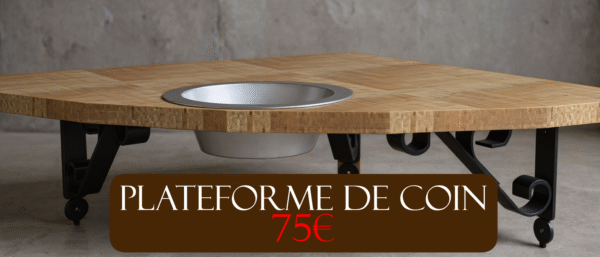 Plateforme de coin à intégrer un parcours mural personnalisé