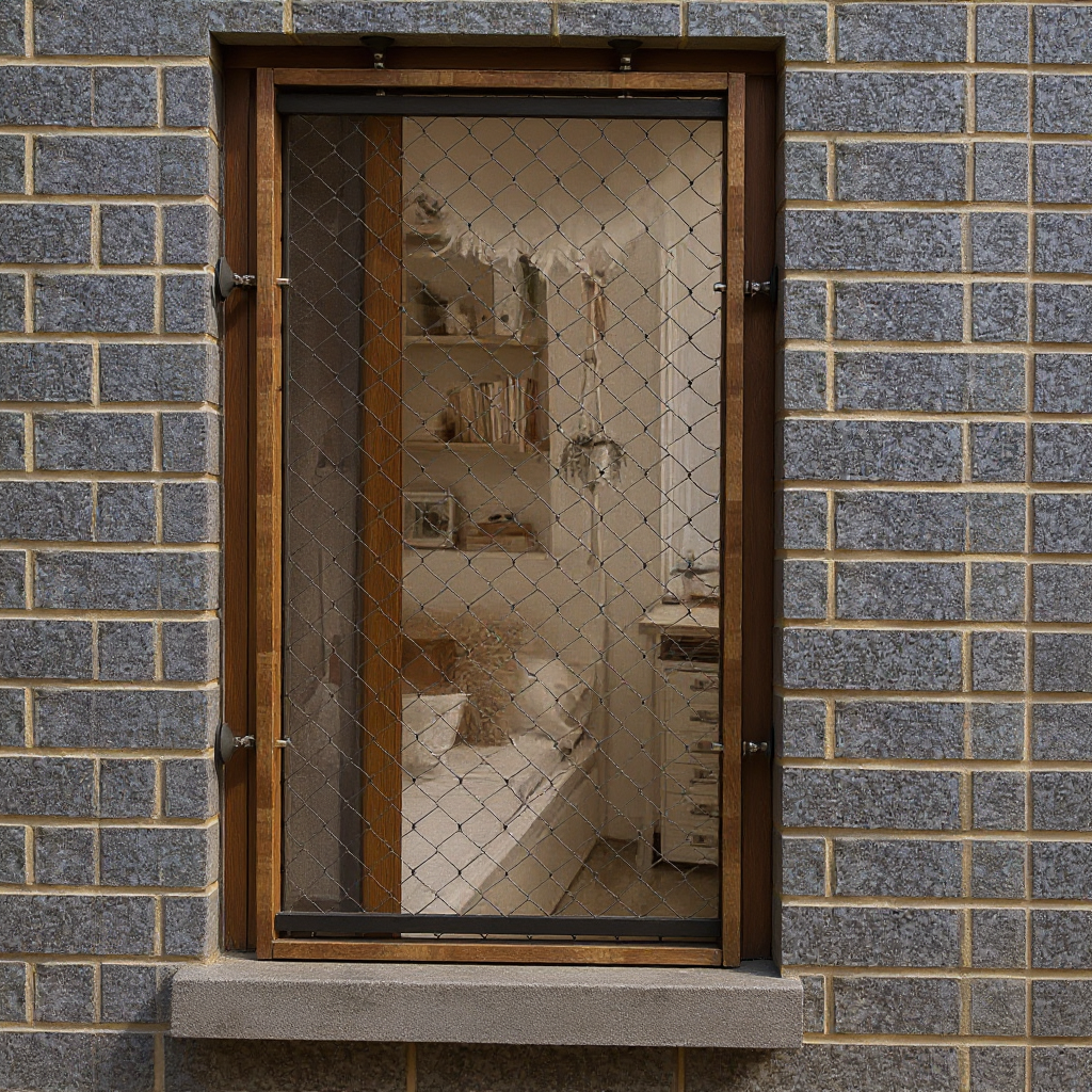 Ce filet solide, discret et adaptable à la plupart des fenêtres, se fixe facilement sans abîmer vos murs. Idéal pour une sécurité efficace, en toute simplicité.