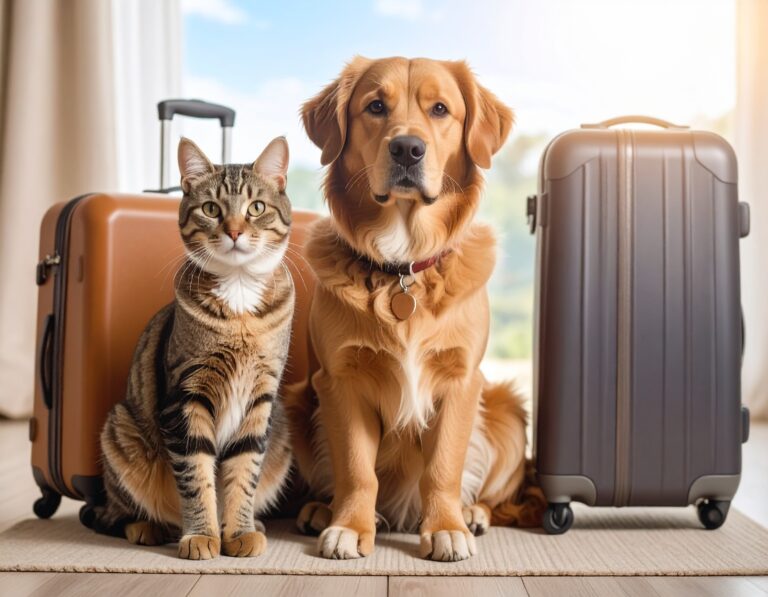 Illustration de garde d'animaux ou pet-sitting